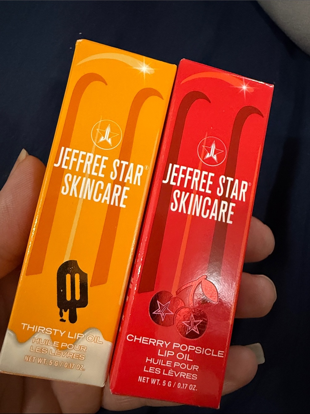 Jeffree Star Skincare Lip Oils — Orange & Red